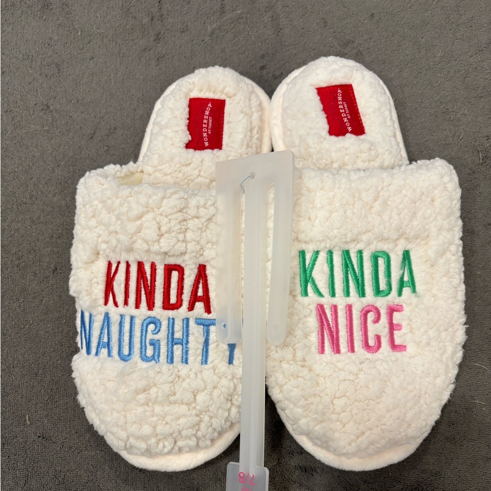 NWT Holiday Slippers from Target, women’s size 7-8